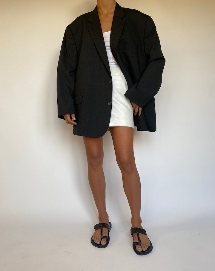 VINTAGE CHARCOAL SINGLE BREASTED BLAZER 1886