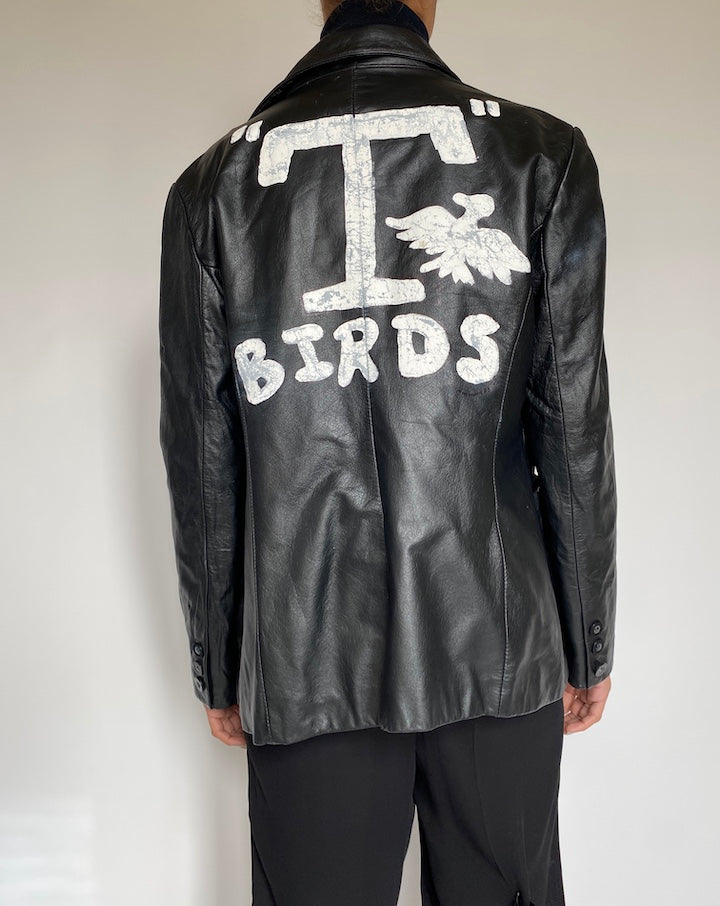 VINTAGE BLACK LEATHER JACKET 2216