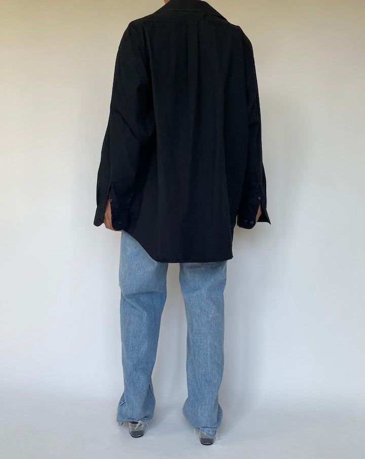 VINTAGE OVERSIZED BLACK SHIRT 3320