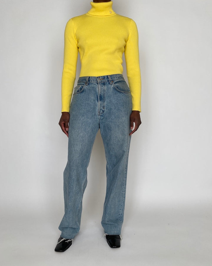 VINTAGE YELLOW RALPH LAUREN TURTLENECK 4639
