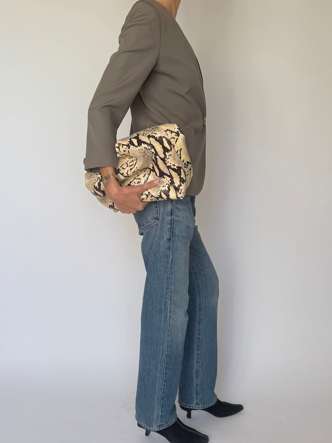 Vintage Wool Blazer Taupe 6602