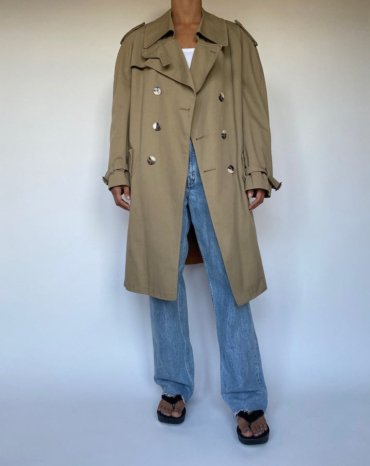 VINTAGE OVERSIZED BEIGE COAT 2774