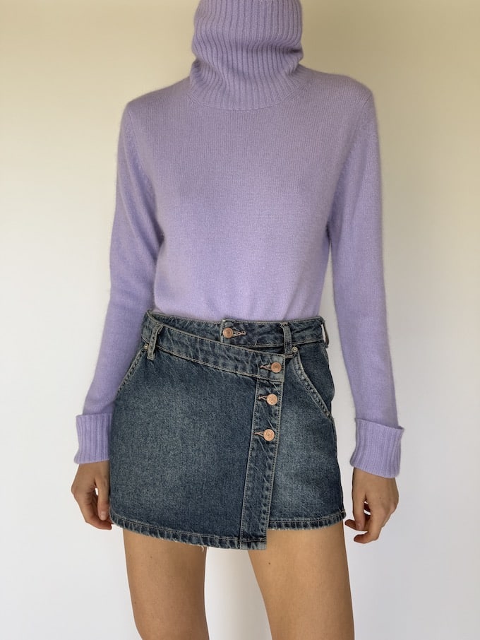 Vintage Turtleneck In Purple 5723