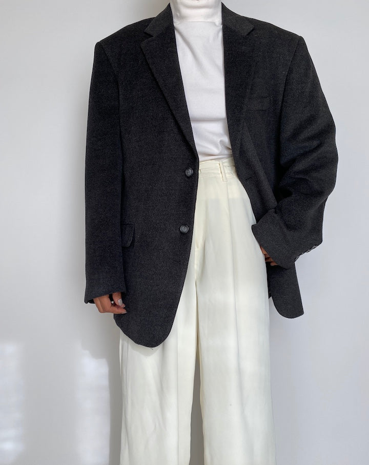 VINTAGE DARK GREY BLAZER 2223