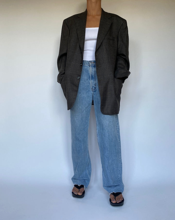 VINTAGE SINGLE BREASTED LAMBSWOOL BLAZER 2776