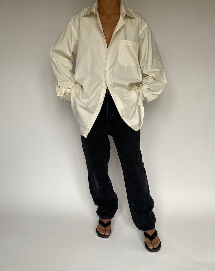 VINTAGE OVERSIZED IVORY SHIRT 1441