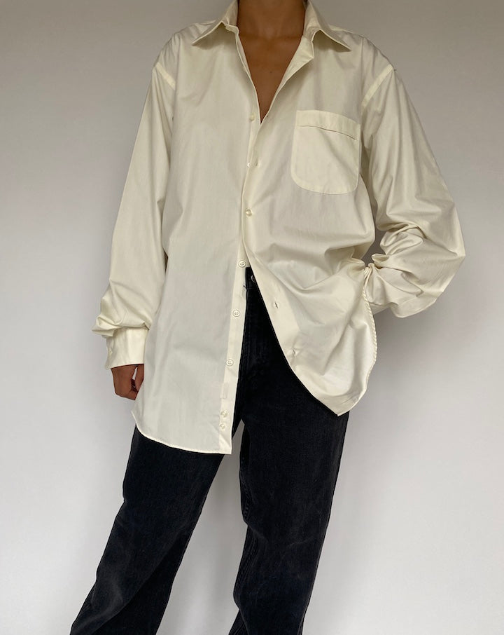 VINTAGE OVERSIZED IVORY SHIRT 1441