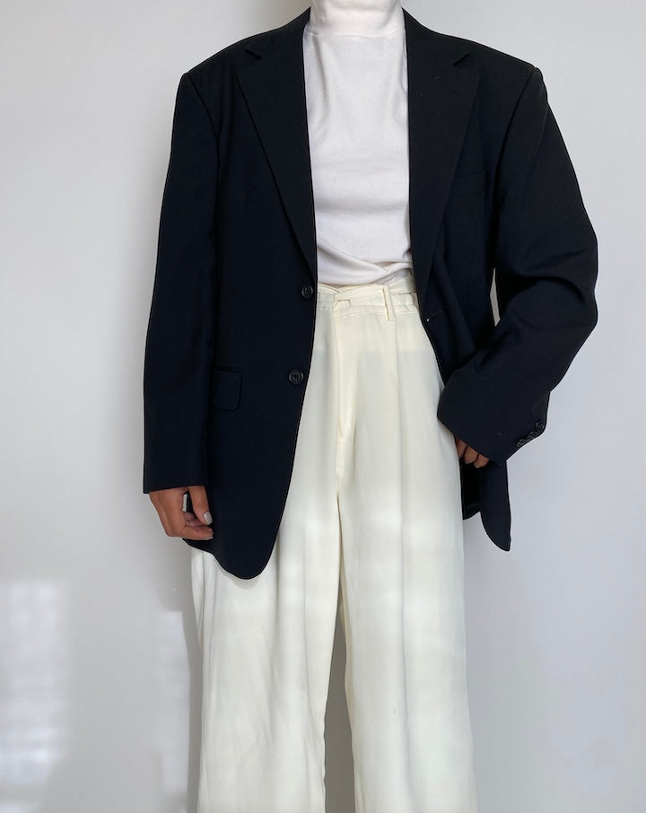 VINTAGE BLACK SINGLE BREASTED BLAZER 2226