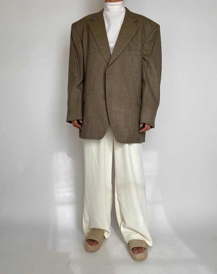 VINTAGE BEIGE WOOL BLAZER 2229