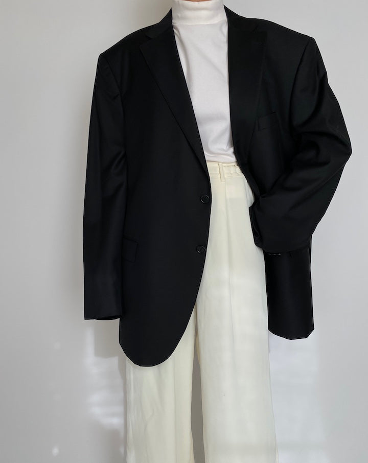 VINTAGE OVERSIZED BLACK BLAZER 2234