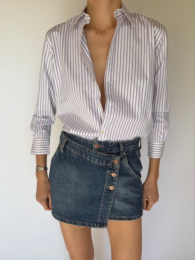 Vintage Striped Ralph Lauren Cotton Shirt 5974