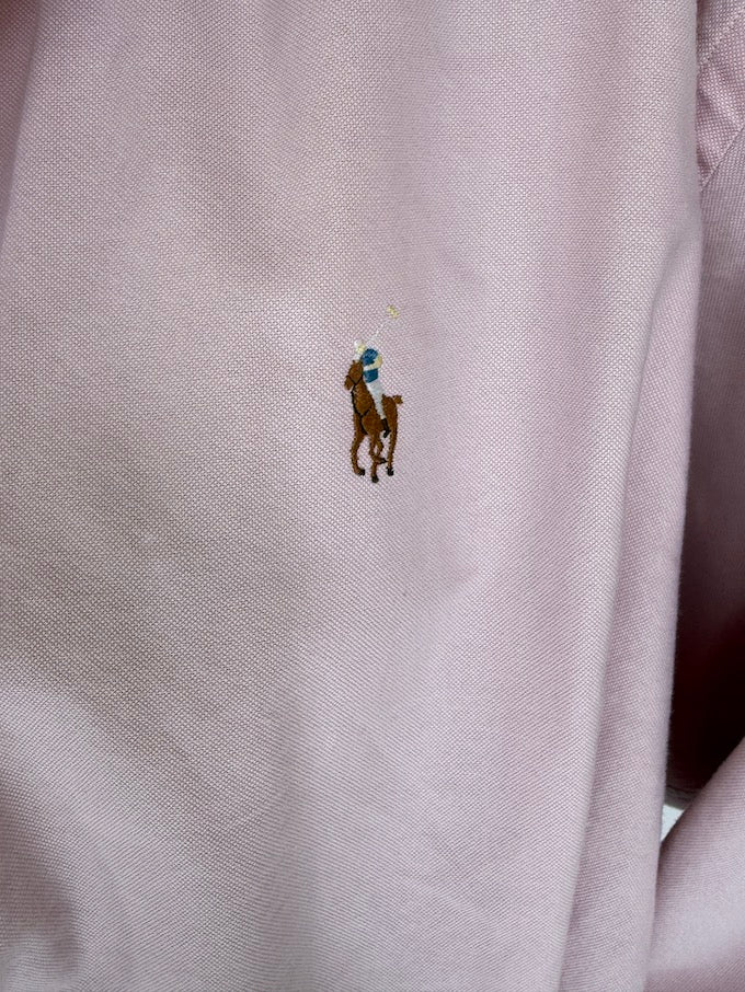 Vintage oversized Ralph Lauren shirt pink 6223