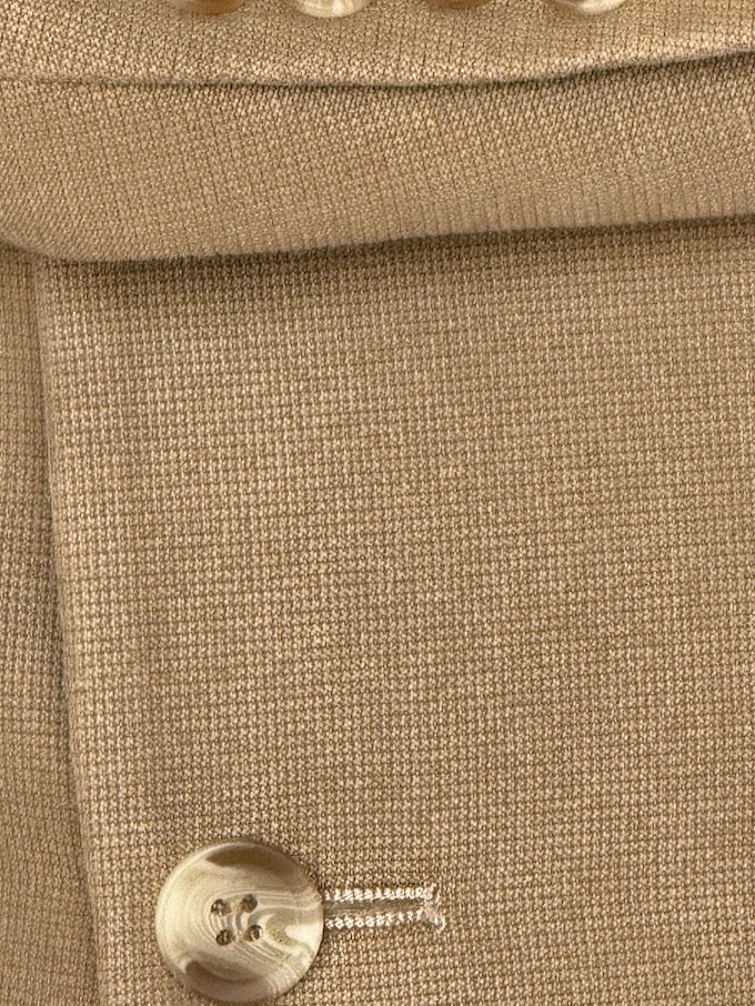 Vintage Single-Breasted Blazer Beige 6608