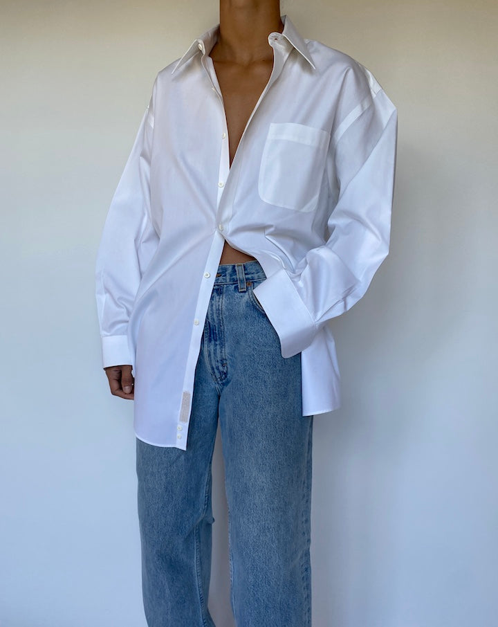 VINTAGE WHITE COTTON SHIRT 2790