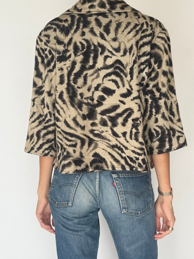 Vintage Animal Print Jacket 6435