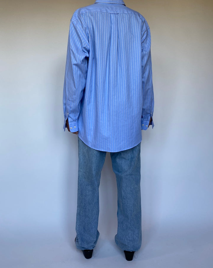 VINTAGE OVERSIZED BLUE SHIRT 2792