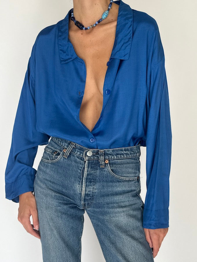 Vintage Shirt in Sapphire Blue
