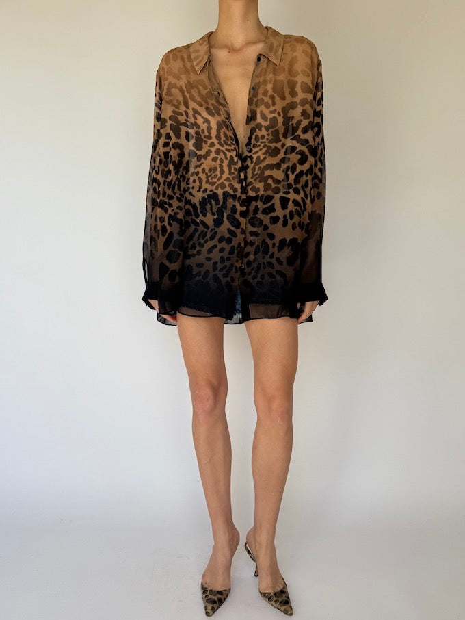 VINTAGE OVERSIZED ANIMAL PRINTED TOP 5953