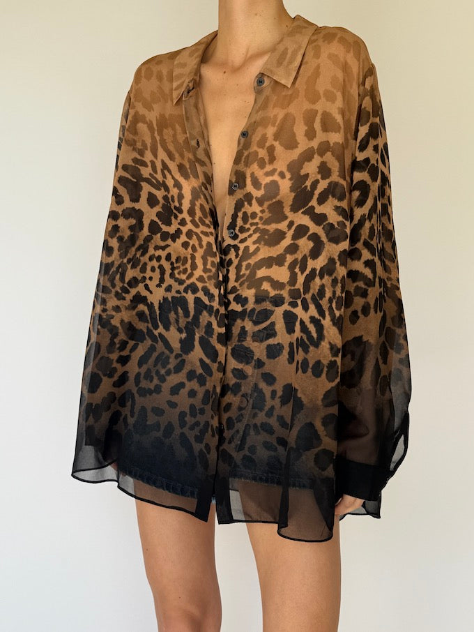 VINTAGE OVERSIZED ANIMAL PRINTED TOP 5953
