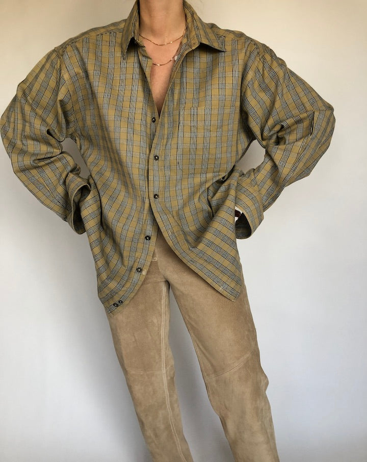 VINTAGE OVERSIZED CHECKED SHIRT 300
