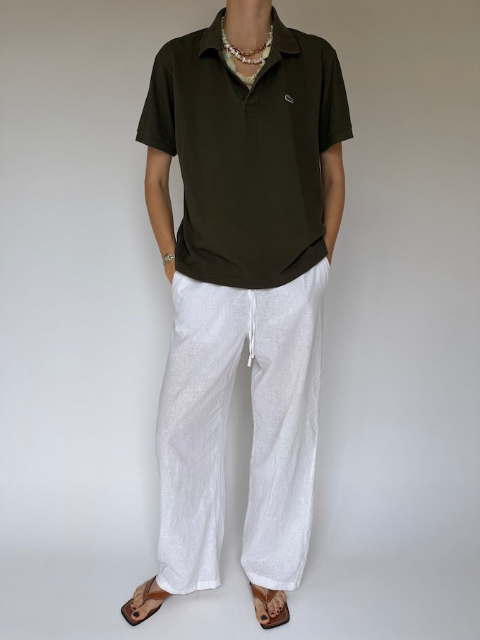 Vintage Lacoste polo shirt green