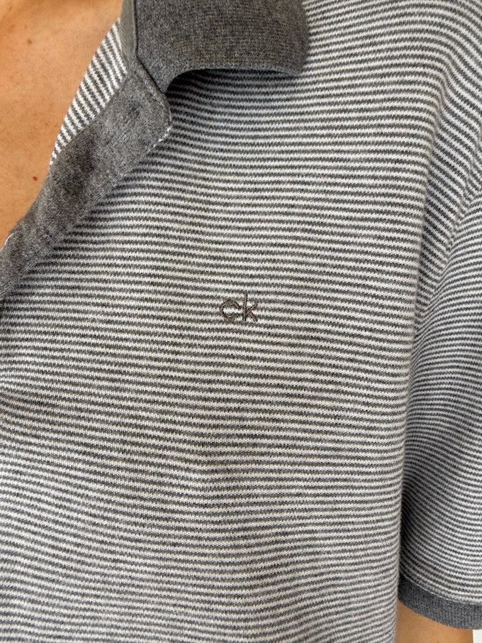 VINTAGE STRIPED CALVIN KLEIN POLO SHIRT 5924