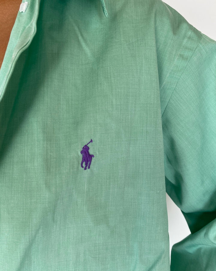 VINTAGE GREEN RALPH LAUREN SHIRT 2257