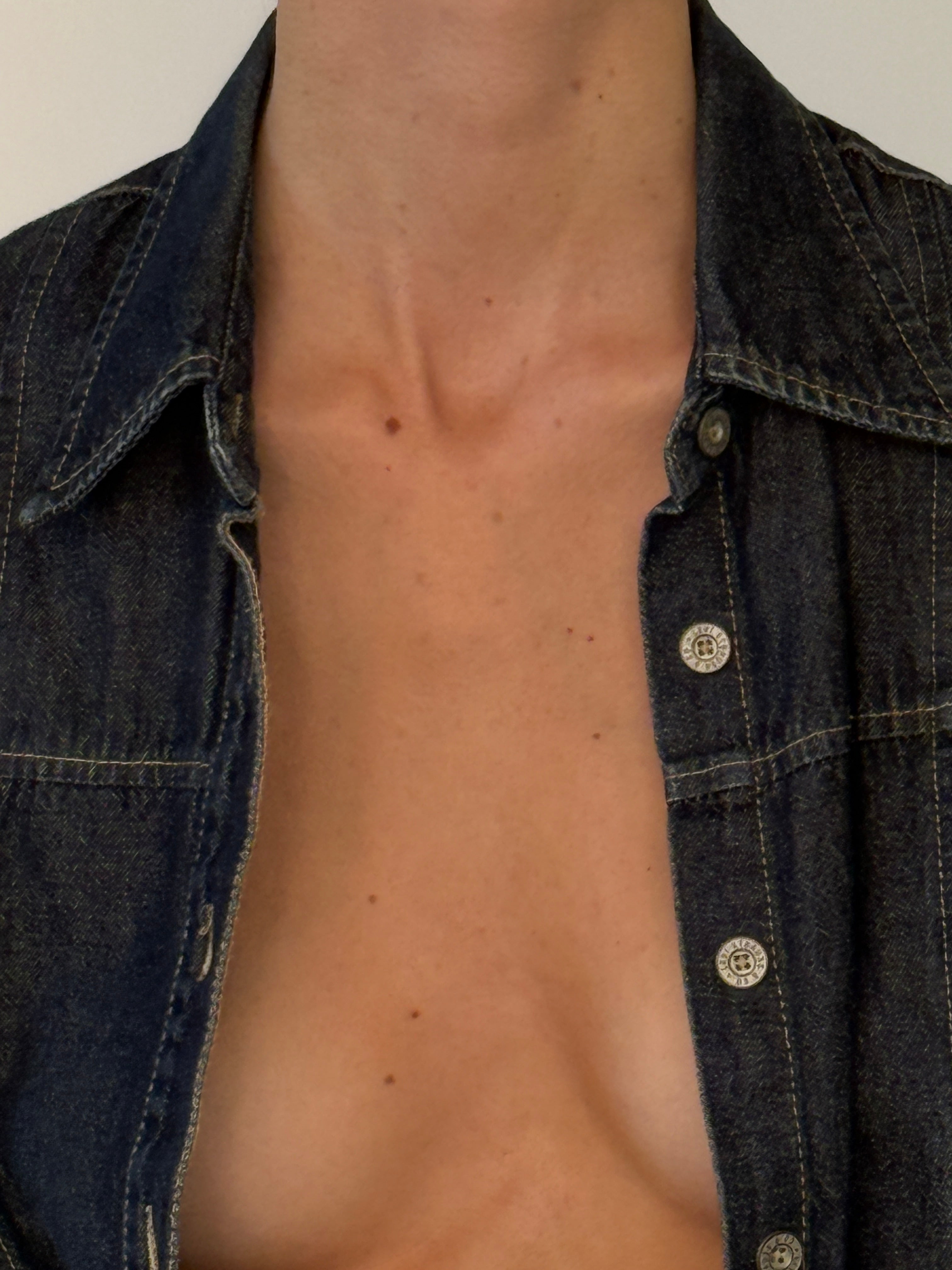 Vintage Levi's Denim Button-Up Shirt in Deep Blue 7159