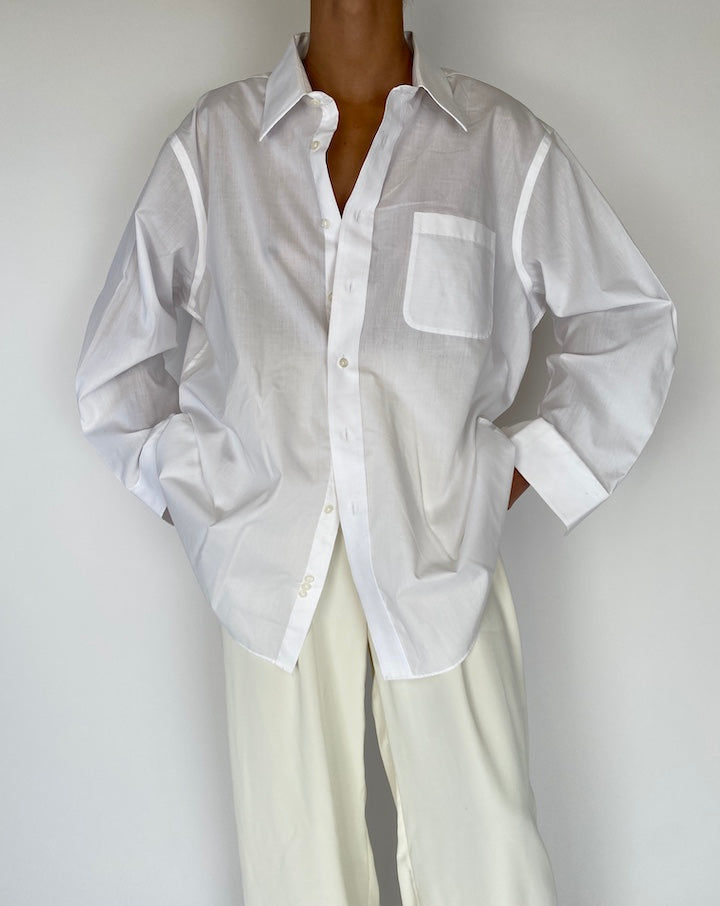 VINTAGE WHITE BUTTON DOWN SHIRT 2261