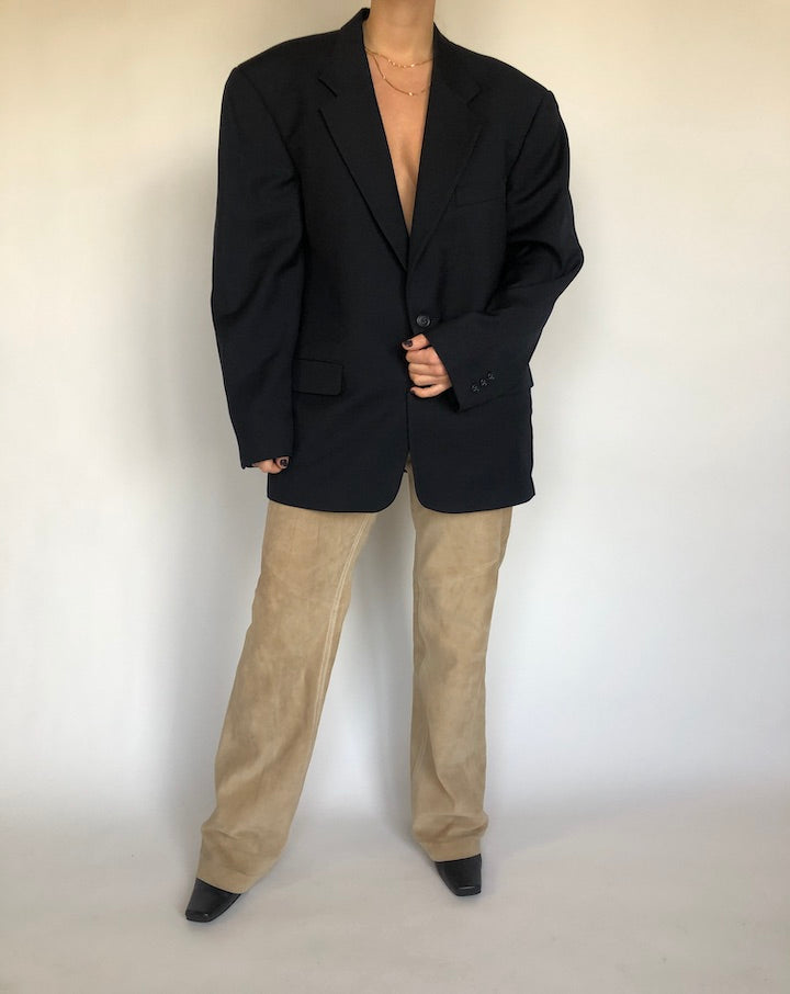 VINTAGE OVERSIZED BLACK BLAZER 305