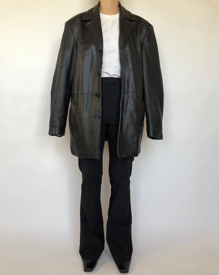 VINTAGE BEAUTIFUL LEATHER JACKET 340