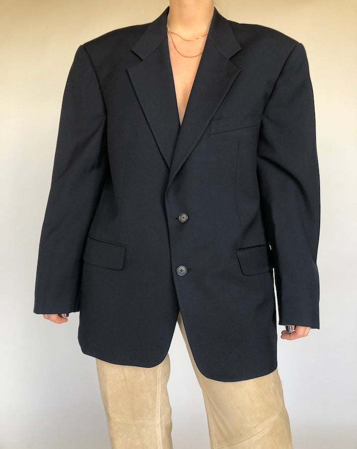 VINTAGE OVERSIZED BLACK BLAZER 305