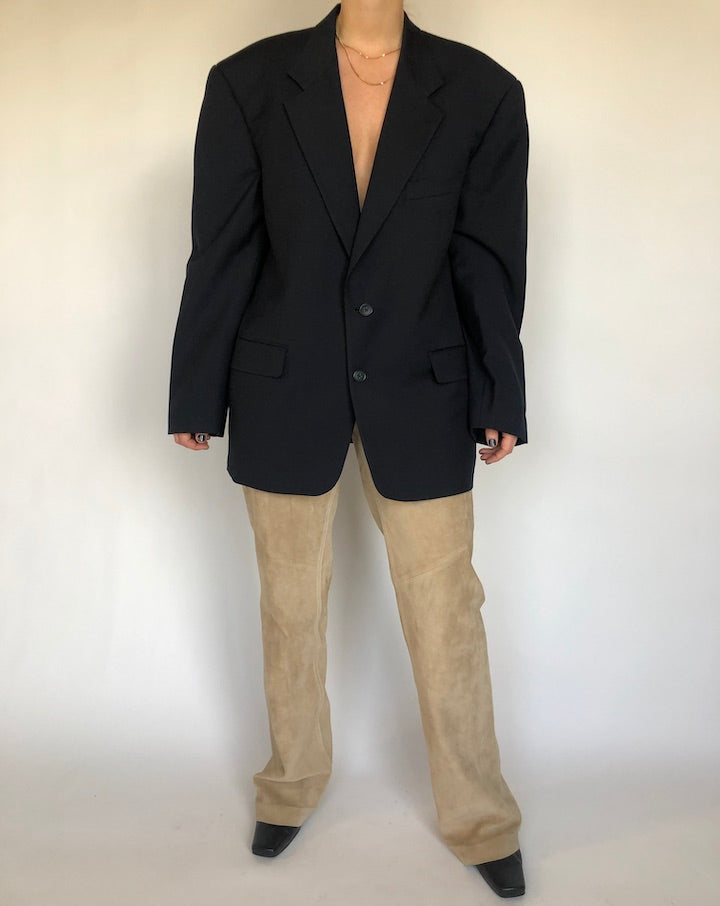 VINTAGE OVERSIZED BLACK BLAZER 305