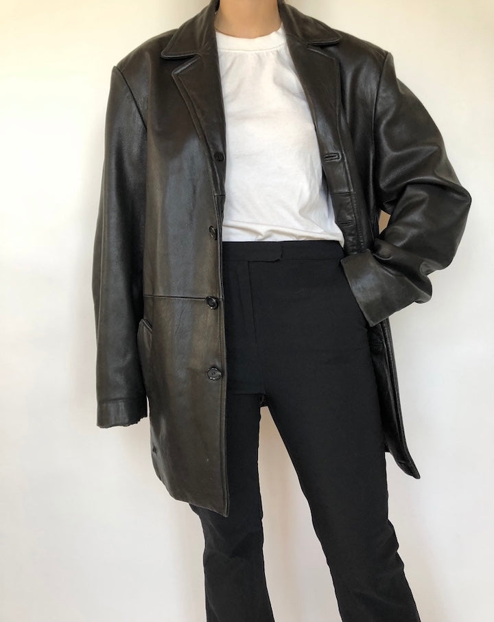 VINTAGE BEAUTIFUL LEATHER JACKET 340
