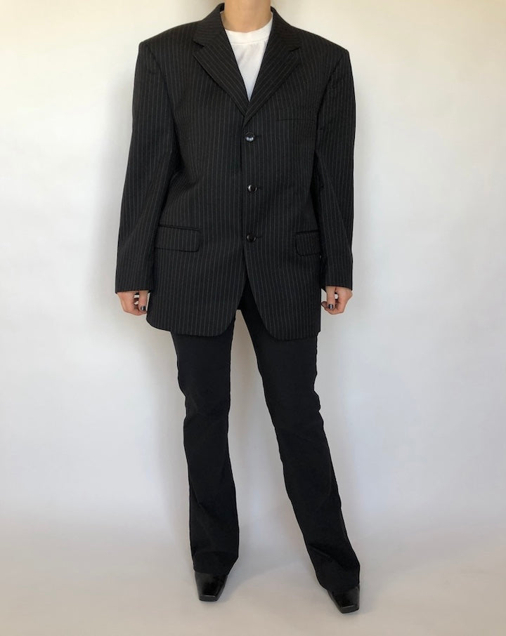 VINTAGE PINSTRIPED WOOL BLZER 341