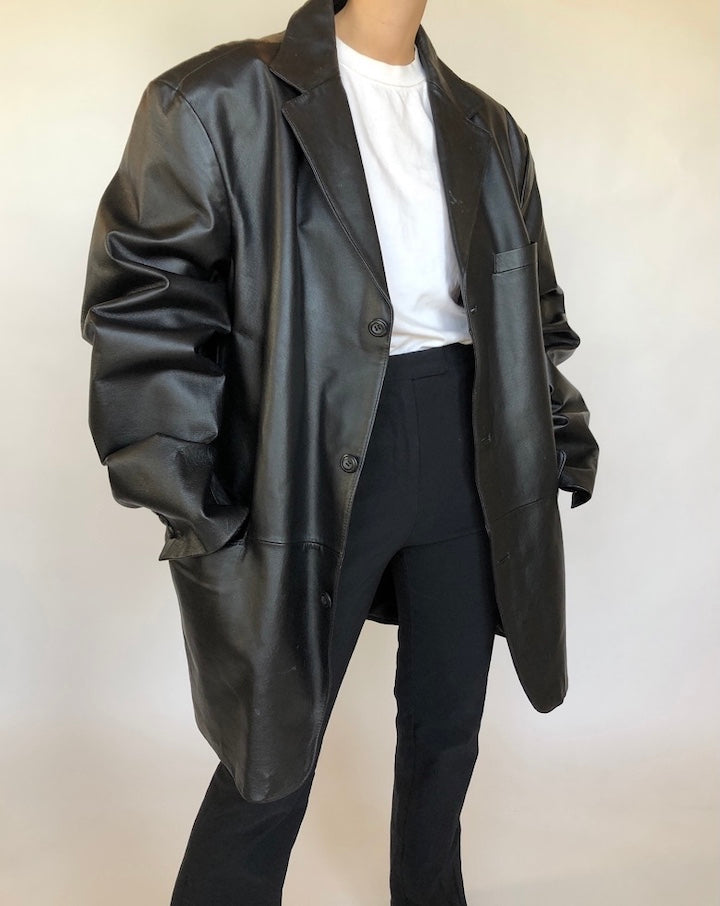 VINTAGE BEAUTIFUL LEATHER JACKET 349
