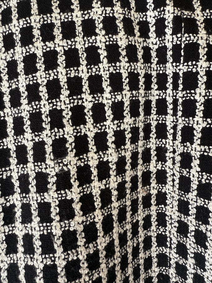 Vintage black & white checked blazer 5980