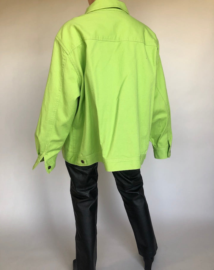 VINTAGE GREEN DENIM JACKET 308