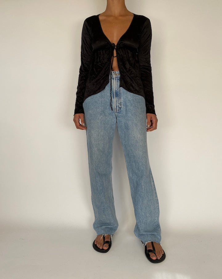 VINTAGE BLACK GUESS TOP 2268