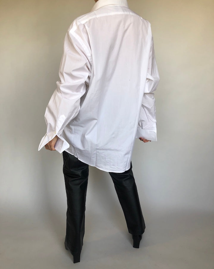 VINTAGE OVERSIZED PLEATED SHIRT 309