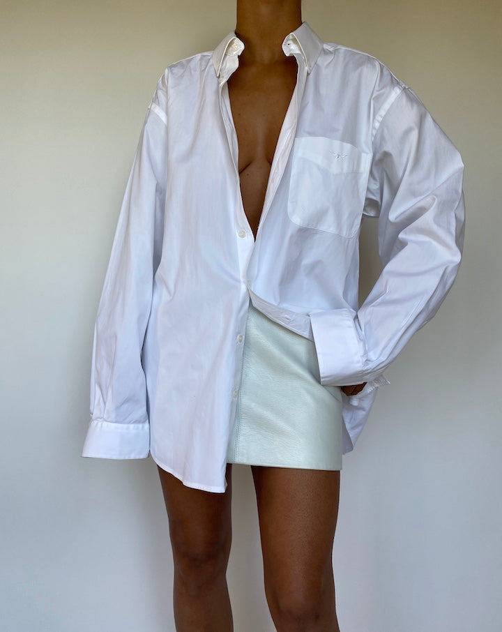 VINTAGE WHITE COTTON SHIRT 2811