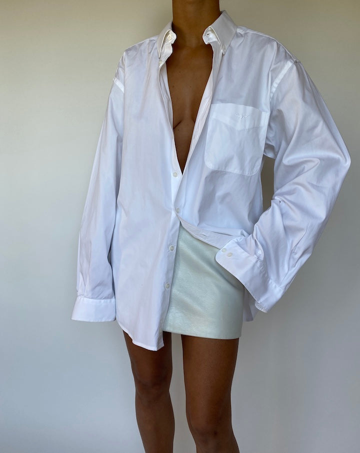 VINTAGE WHITE COTTON SHIRT 2811