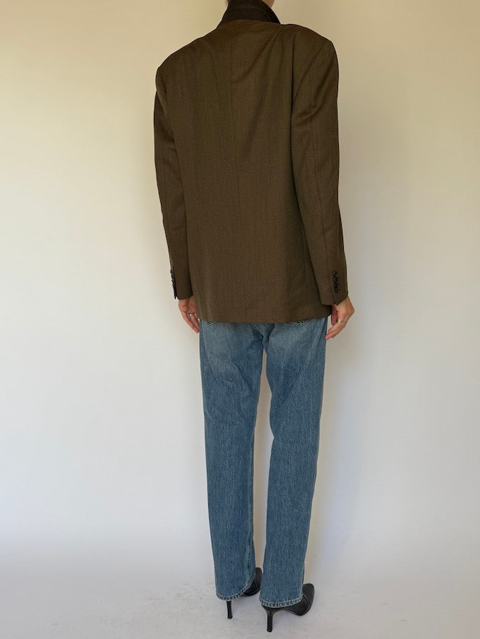 Vintage 100% Wool Single-Breasted Blazer 6616
