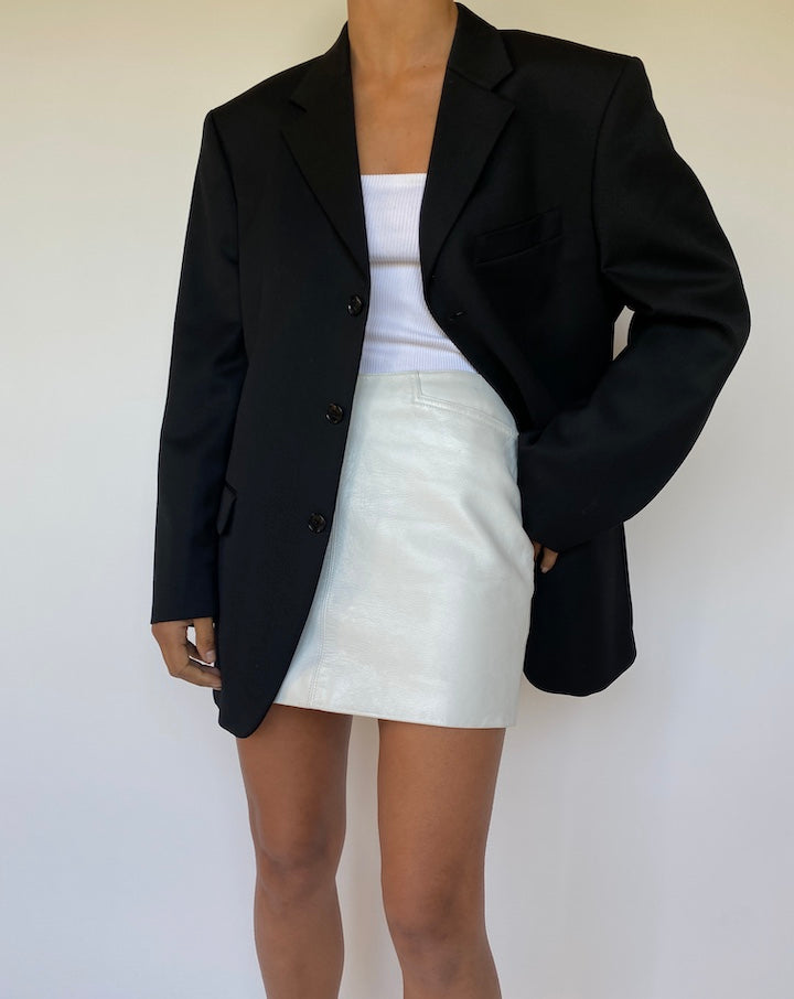 VINTAGE BLACK SINGLE BREASTED BLAZER 2813