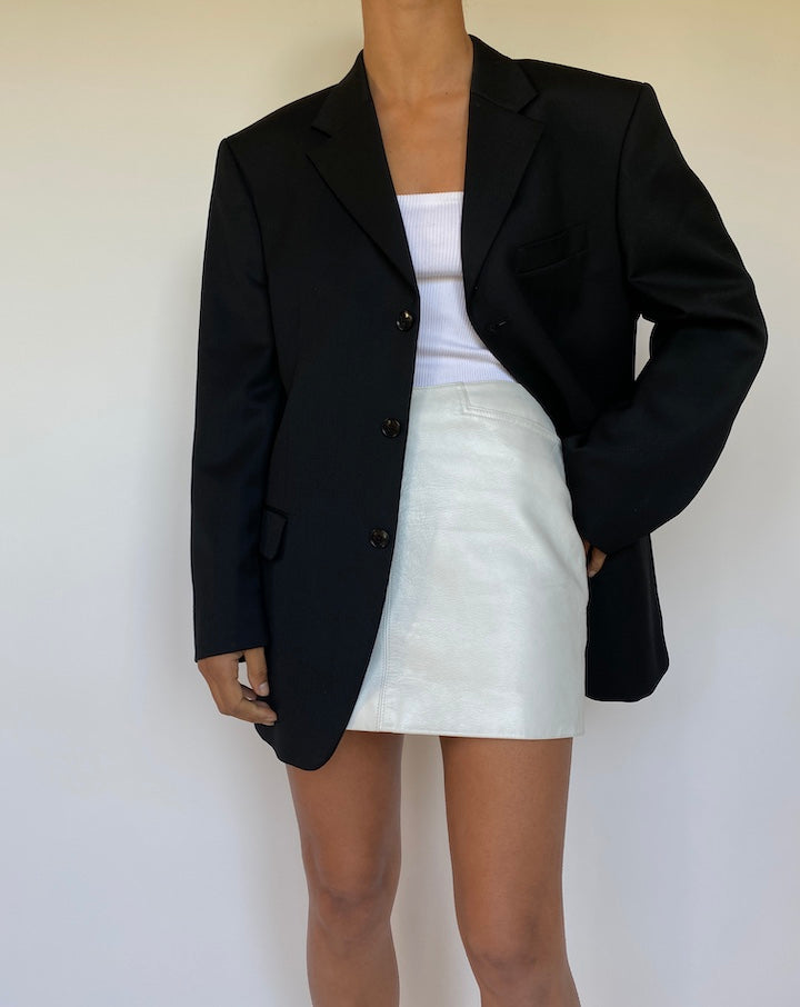 VINTAGE BLACK SINGLE BREASTED BLAZER 2813