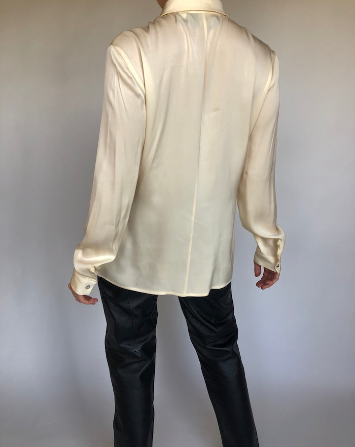 VINTAGE SILK TIE BLOUSE 311