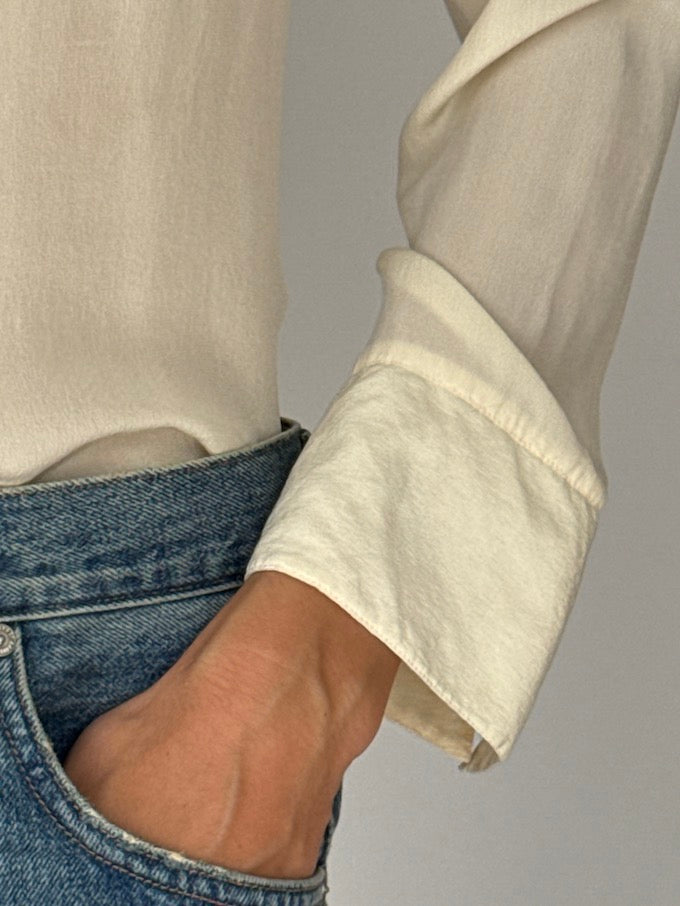 Vintage Silk Blouse Ivory