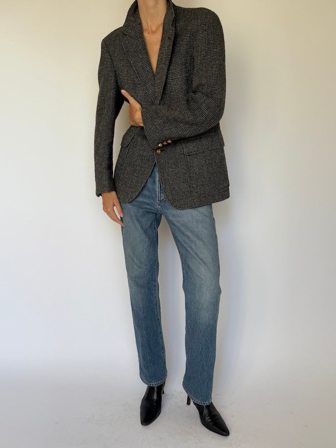 Vintage Houndstooth Blazer 6621