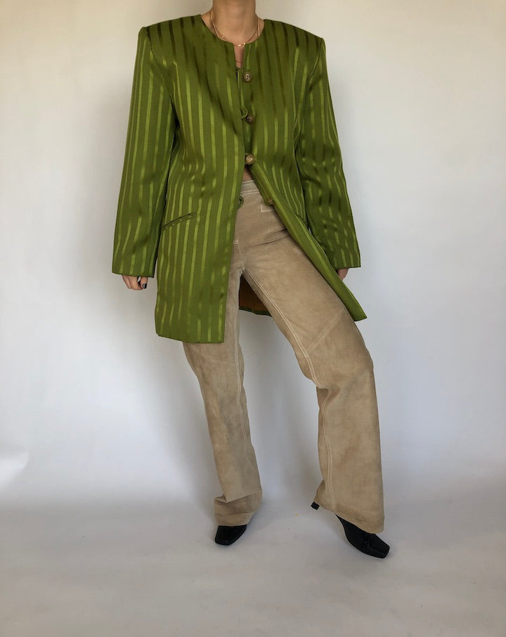 VINTAGE GREEN BLAZER 322