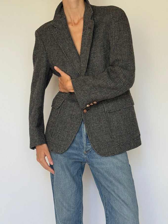 Vintage Houndstooth Blazer 6621
